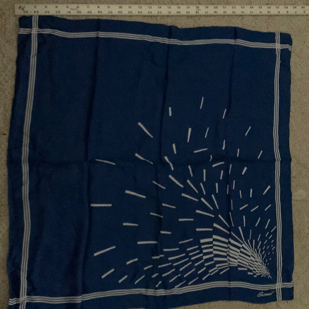 Brumel blue silk scarf